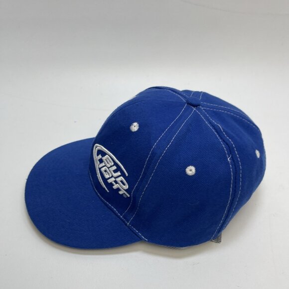 Y2K Bud Light Beer Trucker Baseball Hat Snapback Blue / White Cap Baseball - Picture 5 of 13